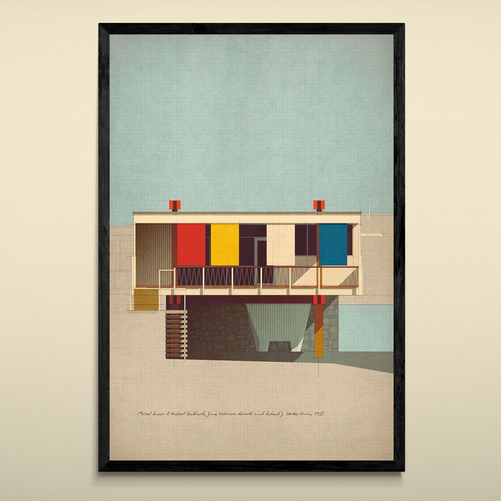 Marcel Breuer & Herbert Beckhard, June Halverson Alworth and Robert J. Starkey House, 1955