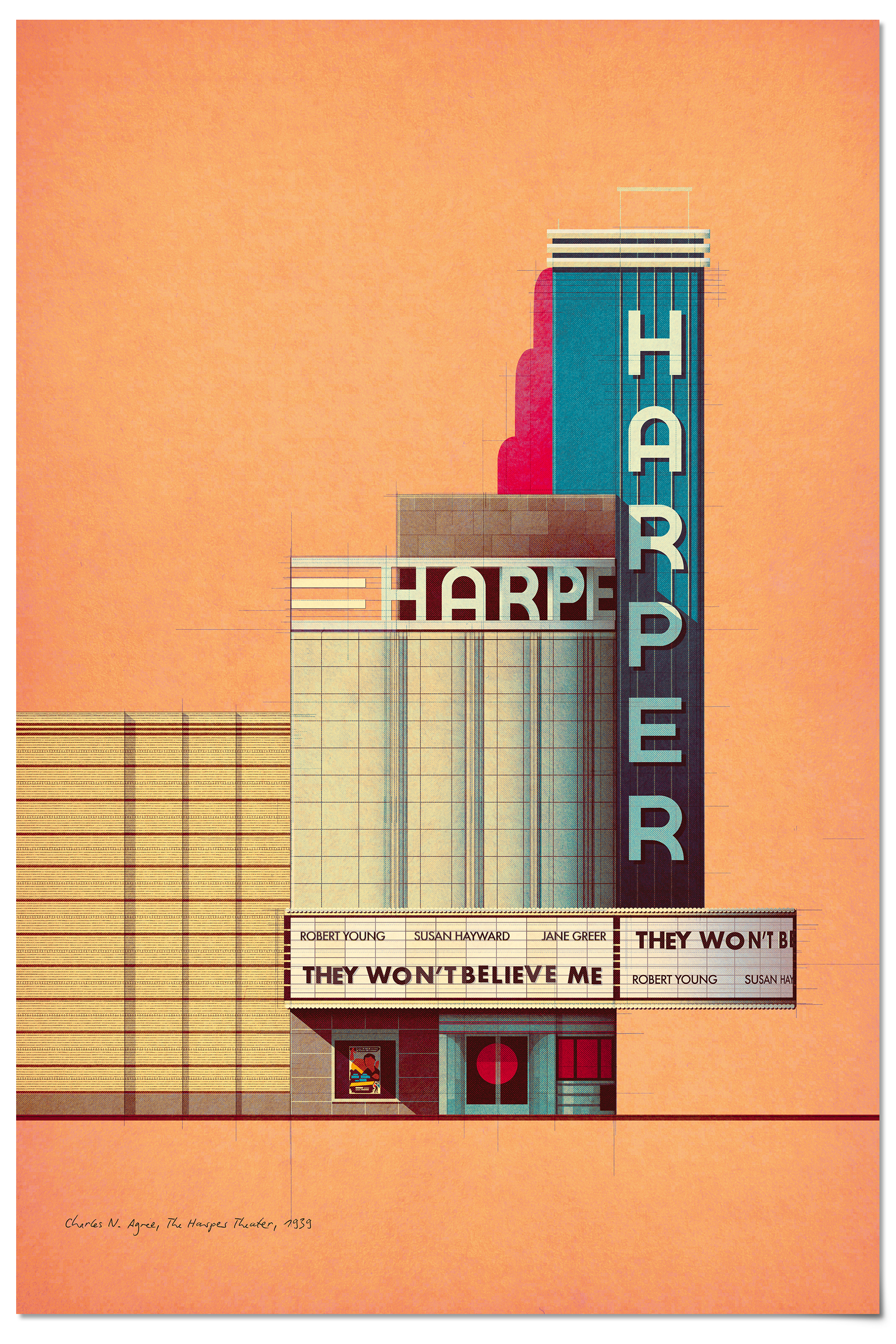 Charles N. Agree, The Harper Theater, 1939