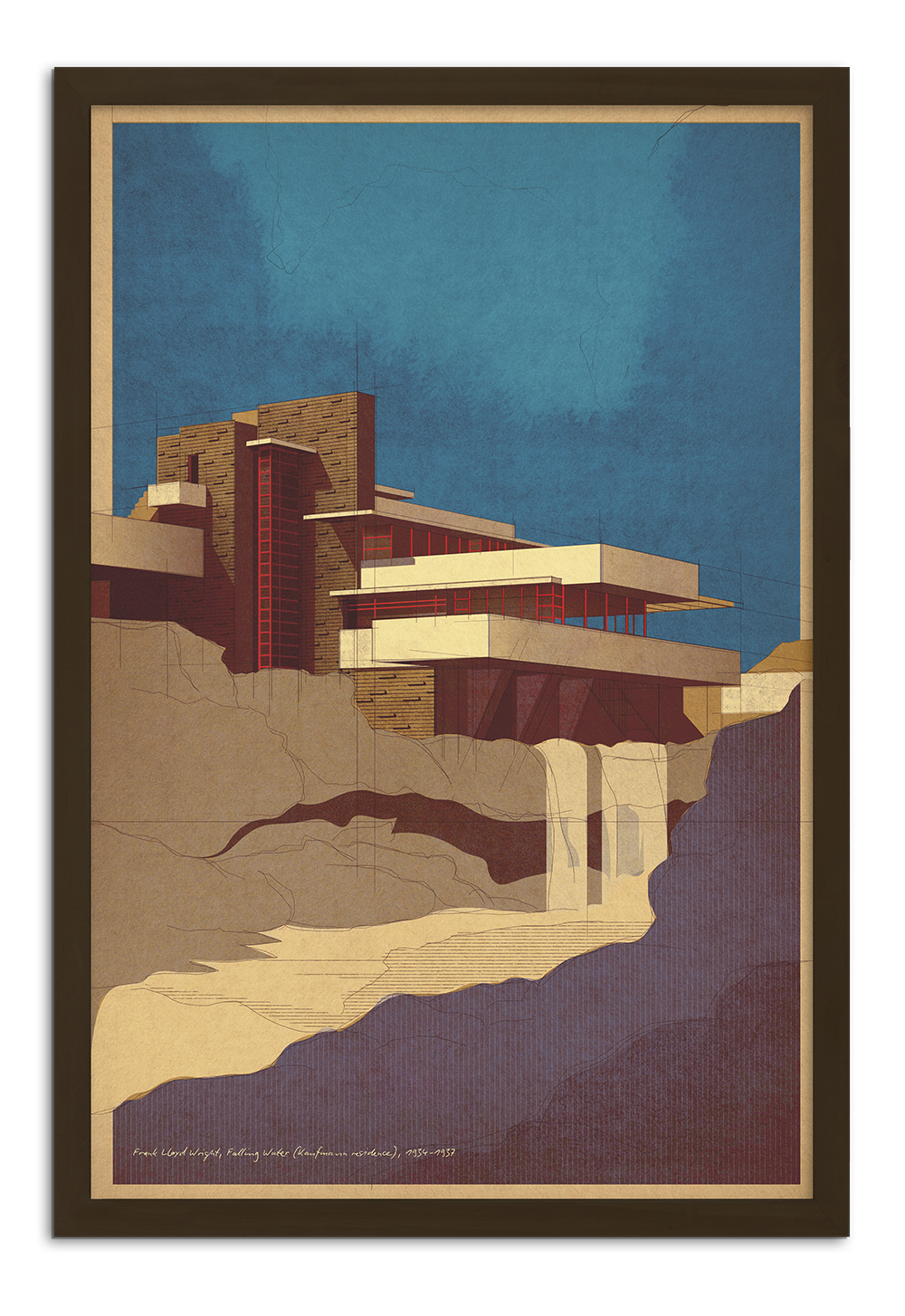 Frank Lloyd Wright, Falling Water (Kaufmann residence), 1934-1937