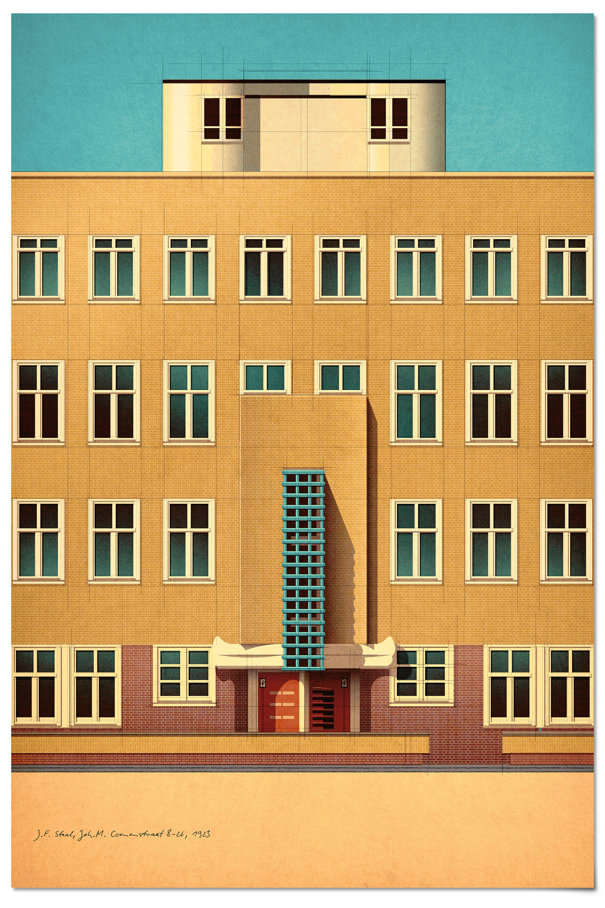 J.F. Staal, Joh.M. Coenenstraat 8-26, 1923