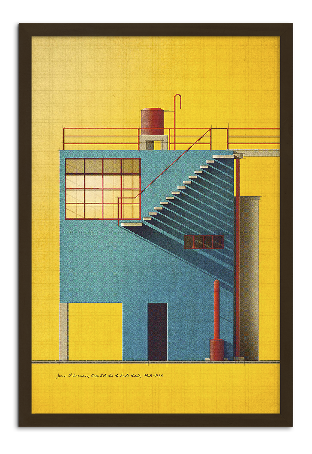 Juan O’Gorman, Casa Estudio de Frida Kahlo, 1929-1931