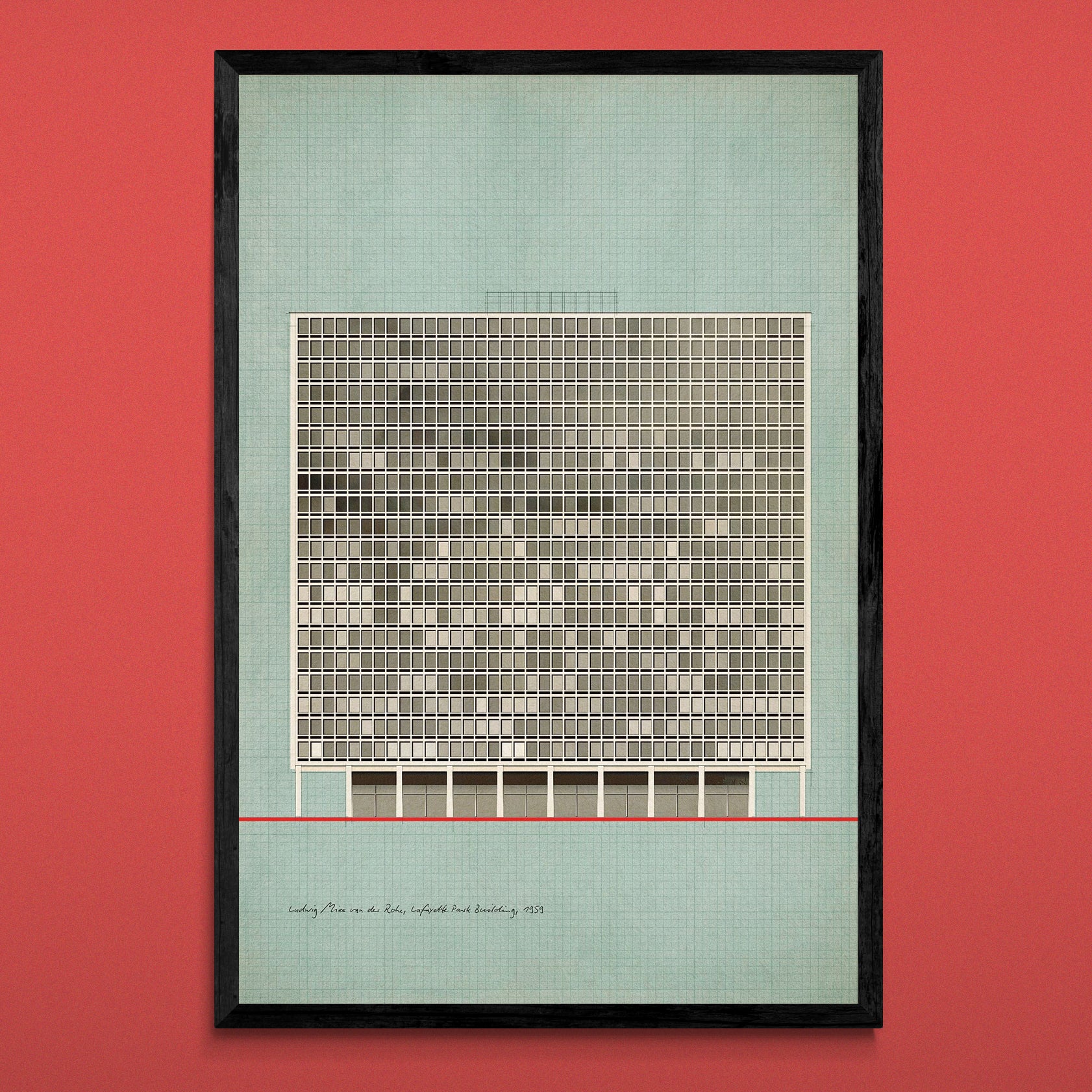 Ludwig Mies van der Rohe, Lafayette Park Building, 1959