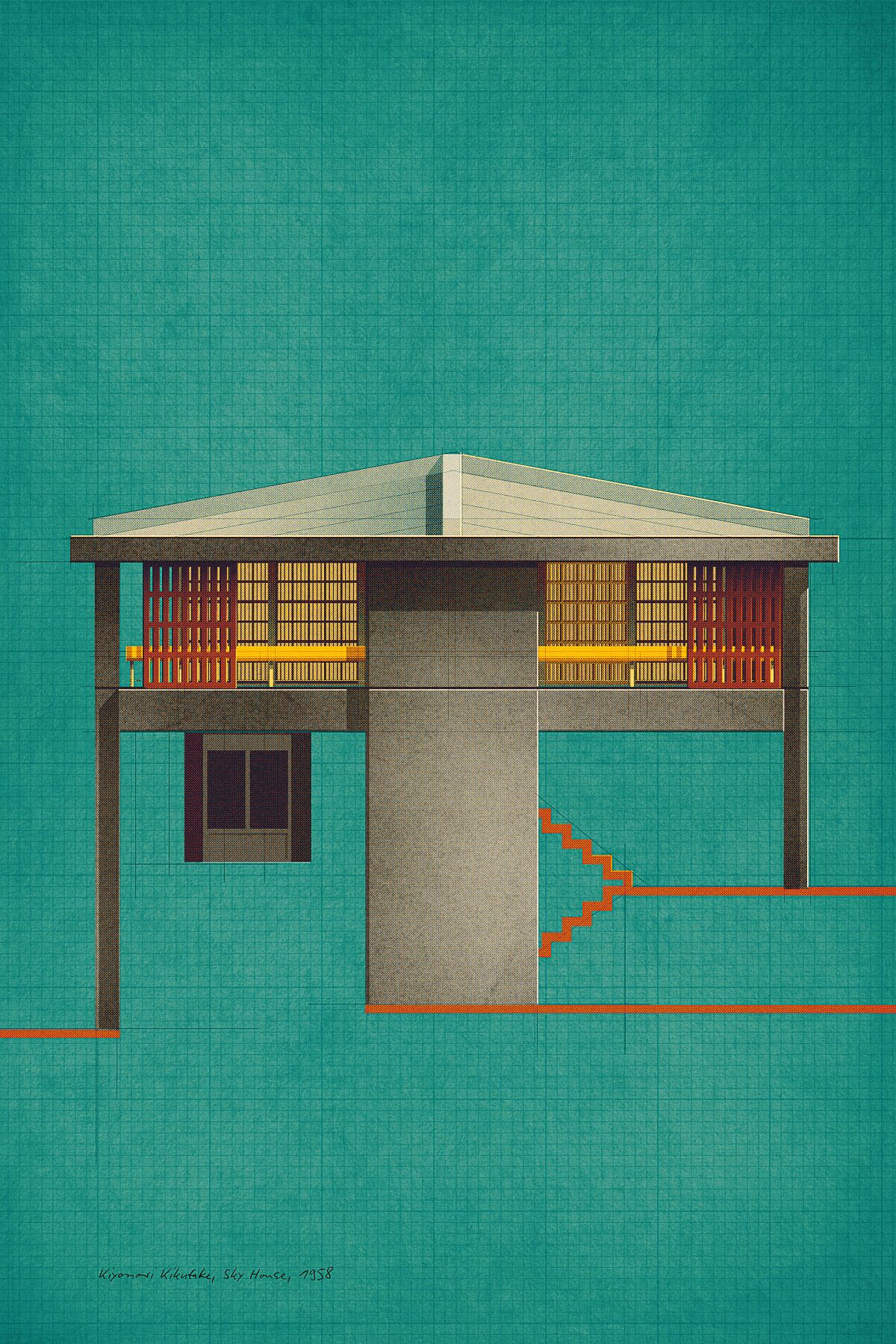 Kiyonori Kikutake, Sky House, 1958
