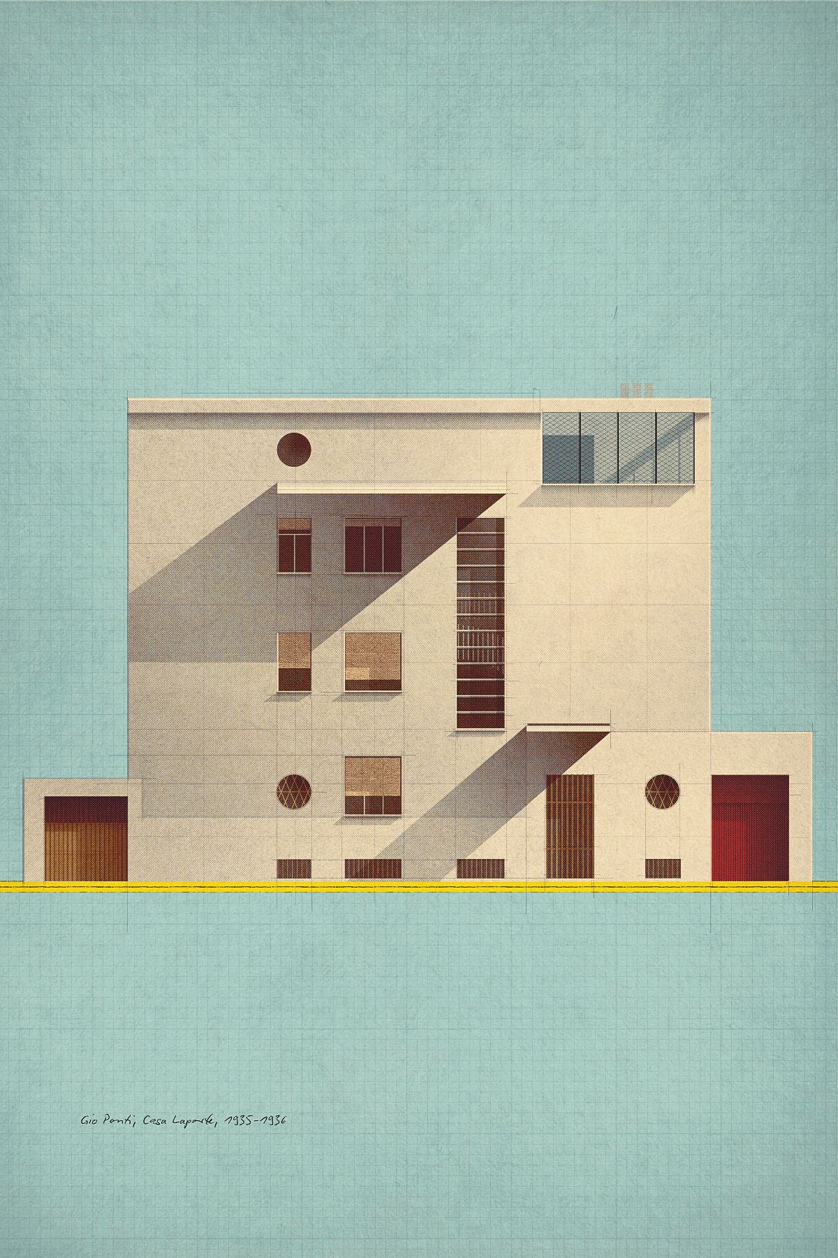 Gio Ponti, Casa Laporte, 1935-1936