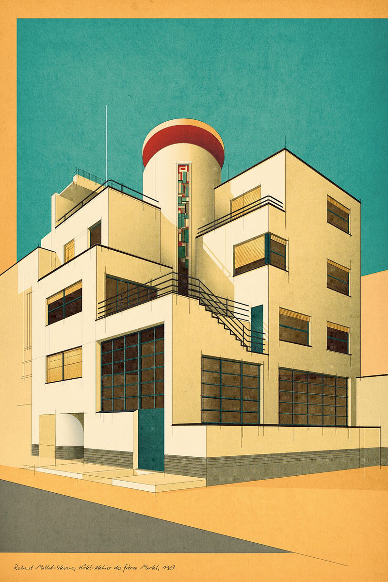 Robert Mallet-Stevens, Hôtel-Atelier des frères Martel, 1927 – Prints ...