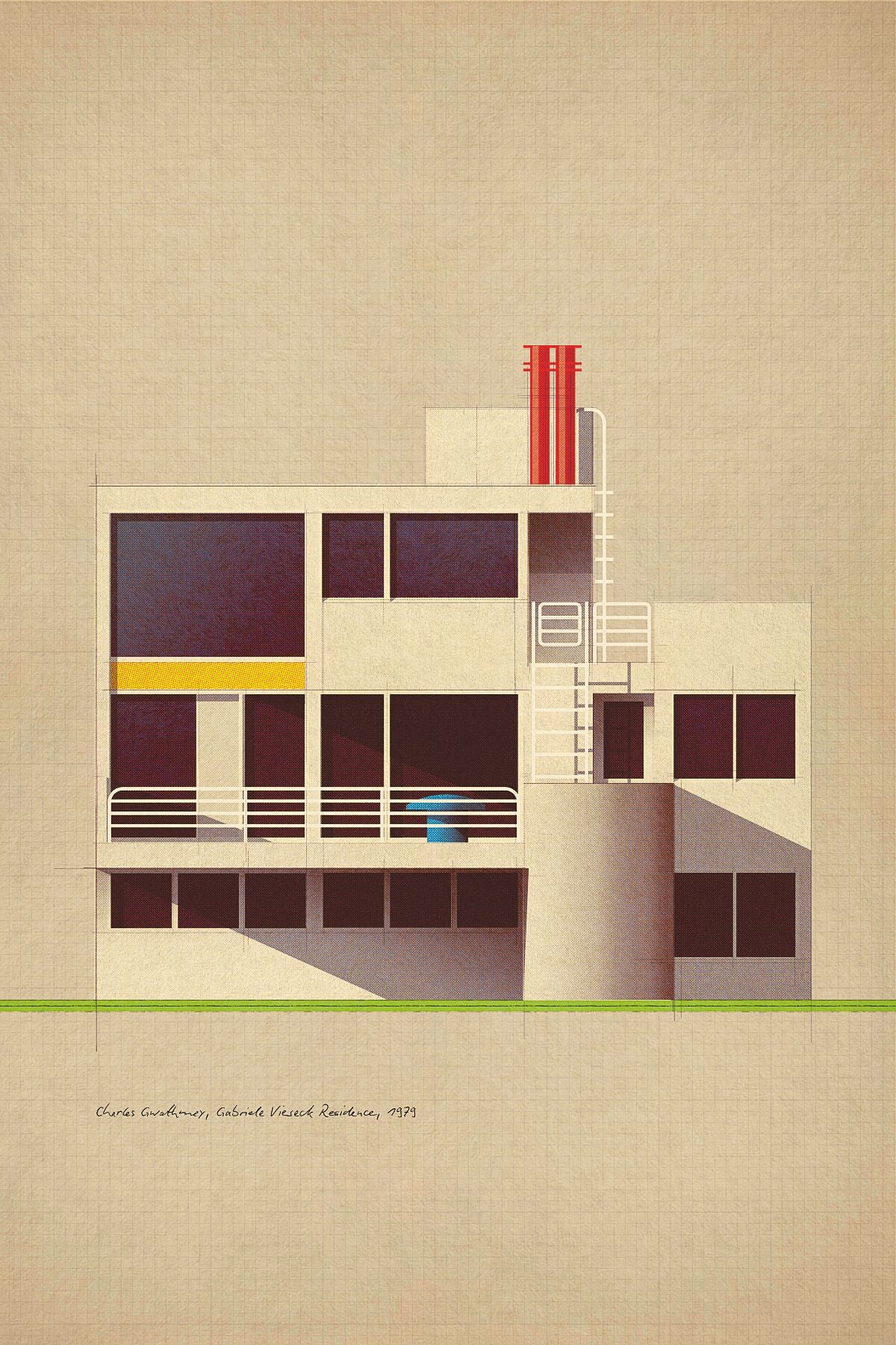 Charles Gwathmey, Gabriele Viereck Residence, 1979