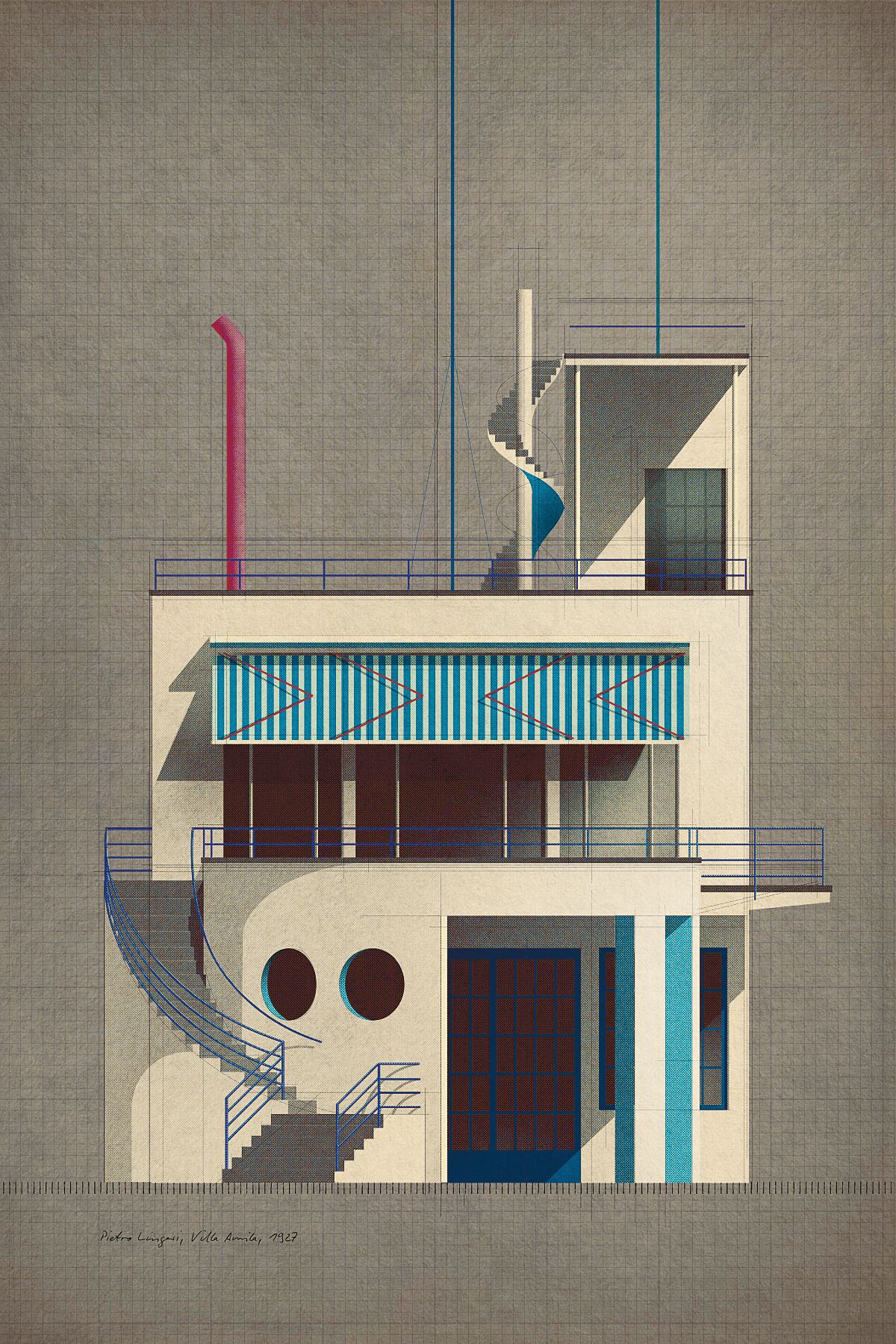 Pietro Lingeri, Villa Amila, 1927