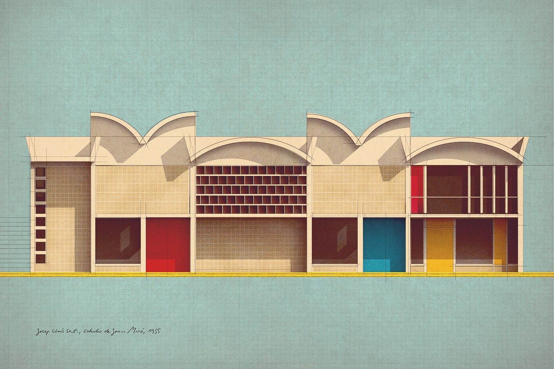 Josep Lluís Sert, Estudio de Joan Miró, 1955