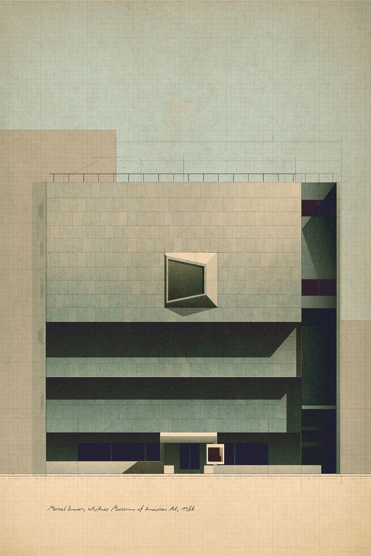 Marcel Breuer, Whitney Museum of American Art, 1966