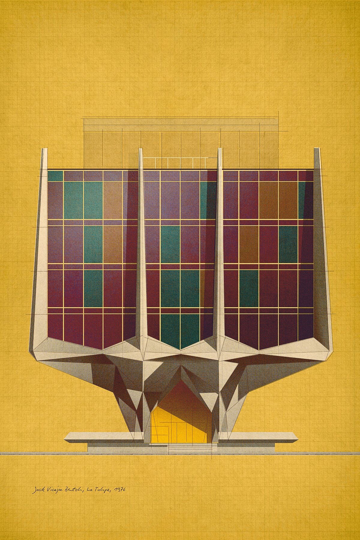 Jack Vicajee Bertoli, La Tulipe, 1976