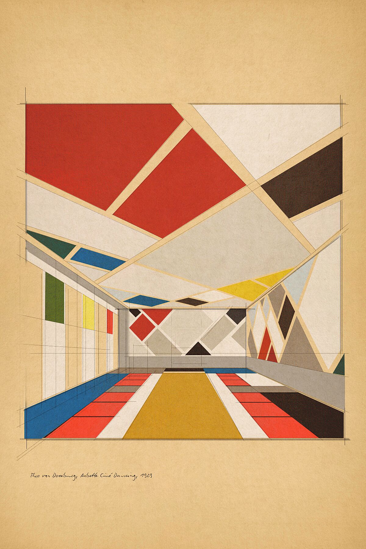 Theo van Doesburg, Aubette Ciné Dancing, 1929