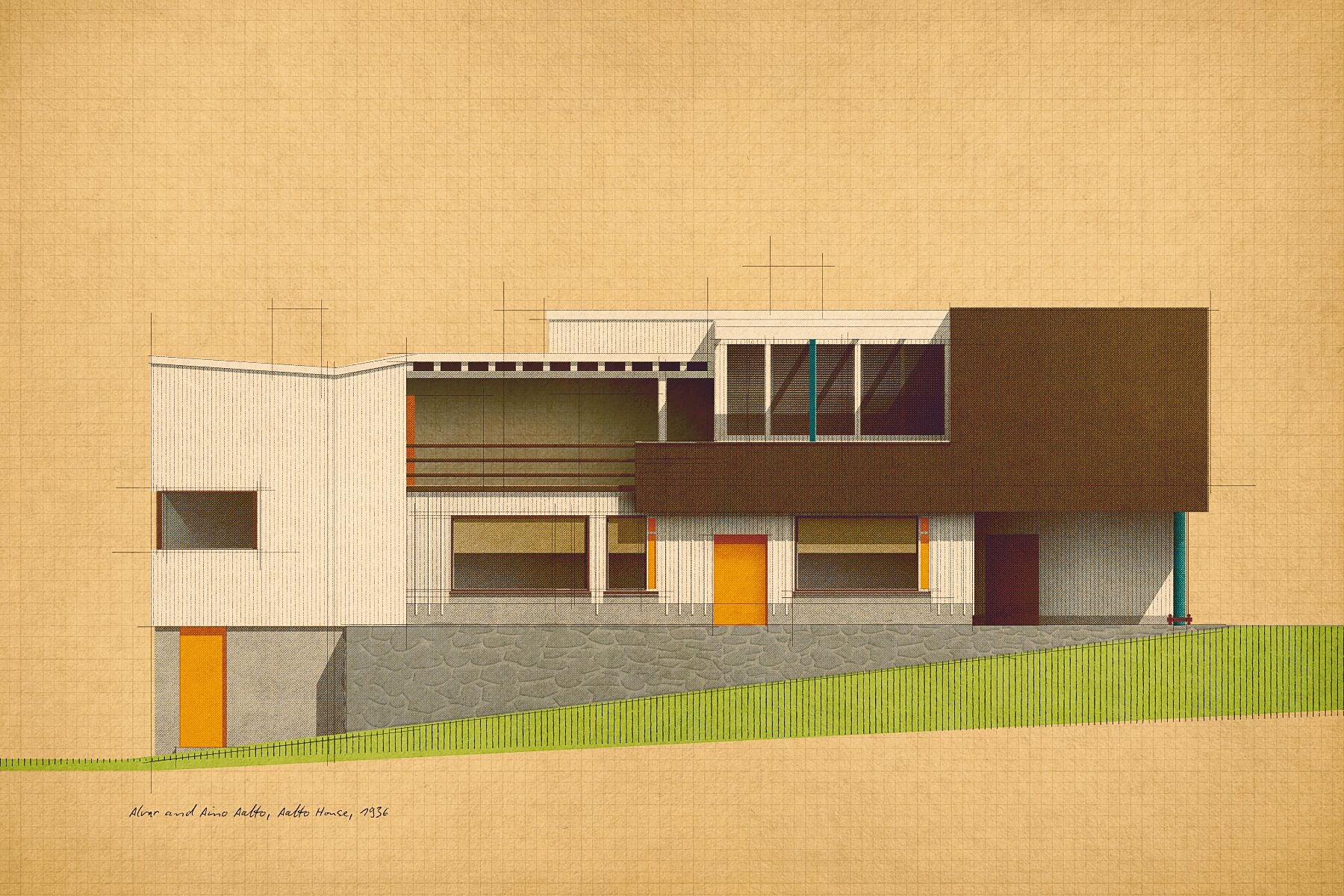 Alvar and Aino Aalto, Aalto House and Studio, 1936