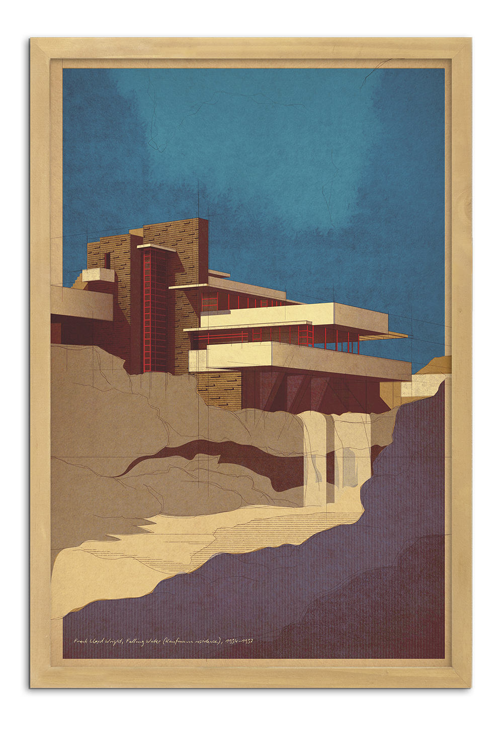 Frank Lloyd Wright, Falling Water (Kaufmann residence), 1934