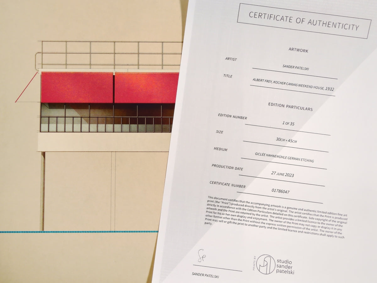 Albert Frey, Kocher Canvas Weekend House, 1932