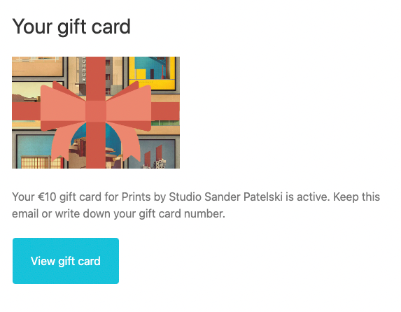 Studio Sander Patelski Gift Card