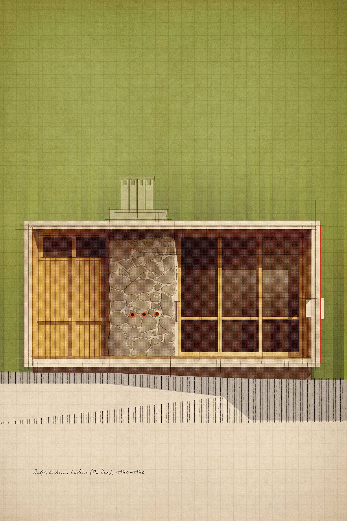 Ralph Erskine, Lådan (The Box), 1941-1942