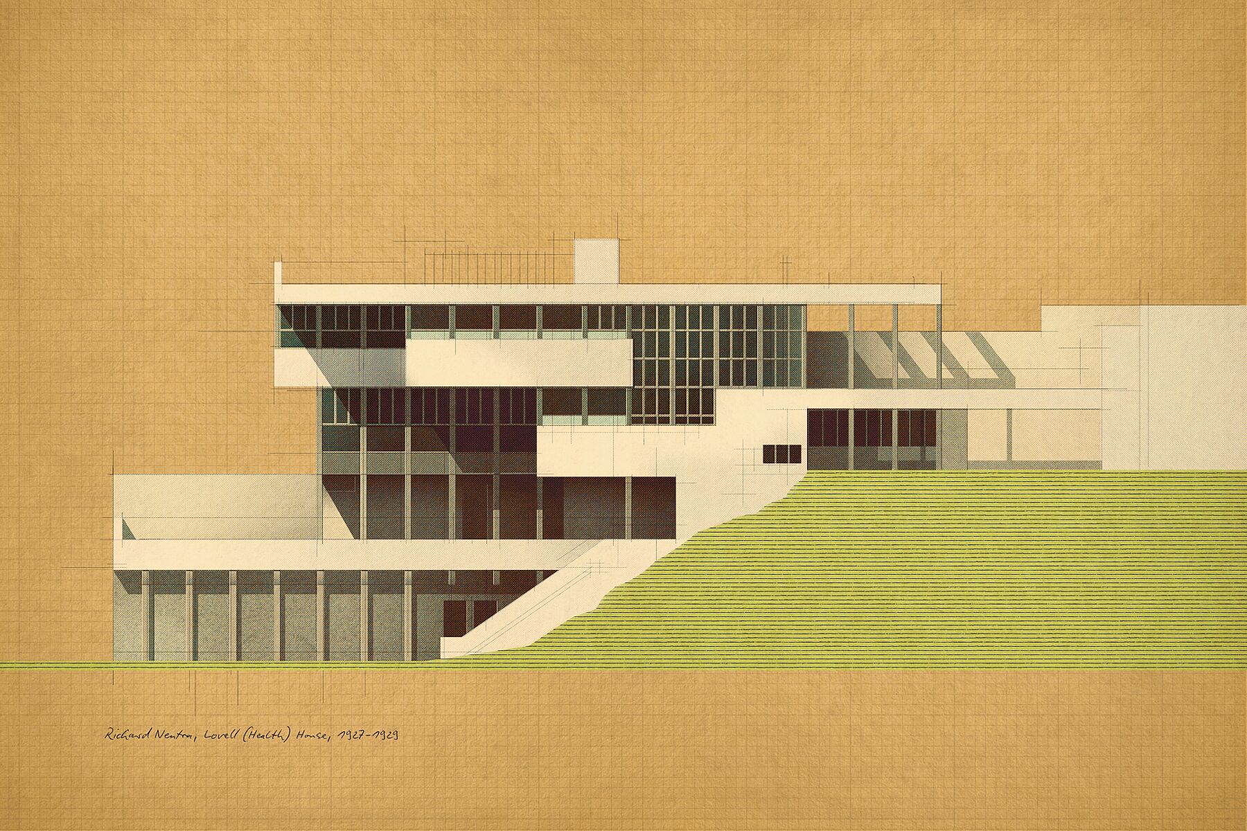 Richard Neutra, Lovell (Health) House, 1927-1929