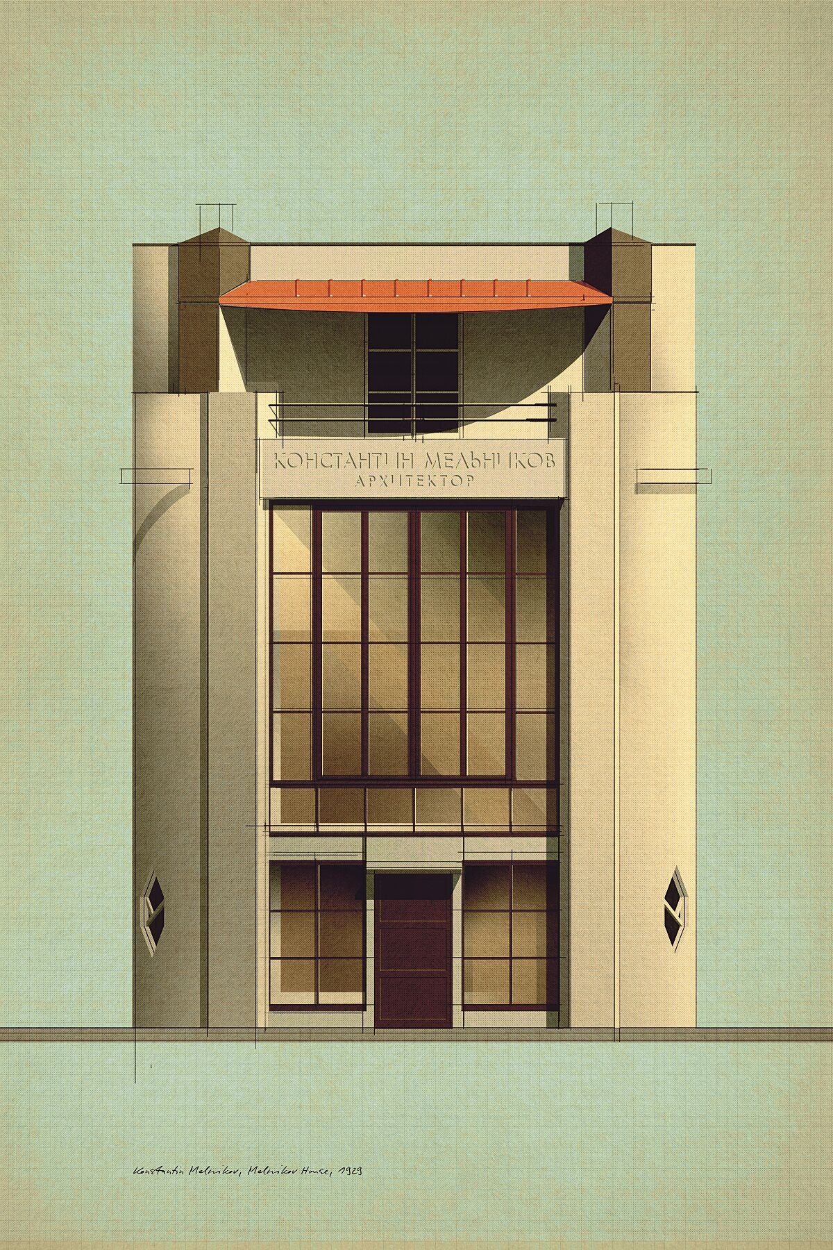 Konstantin Melnikov, Melnikov House, 1929