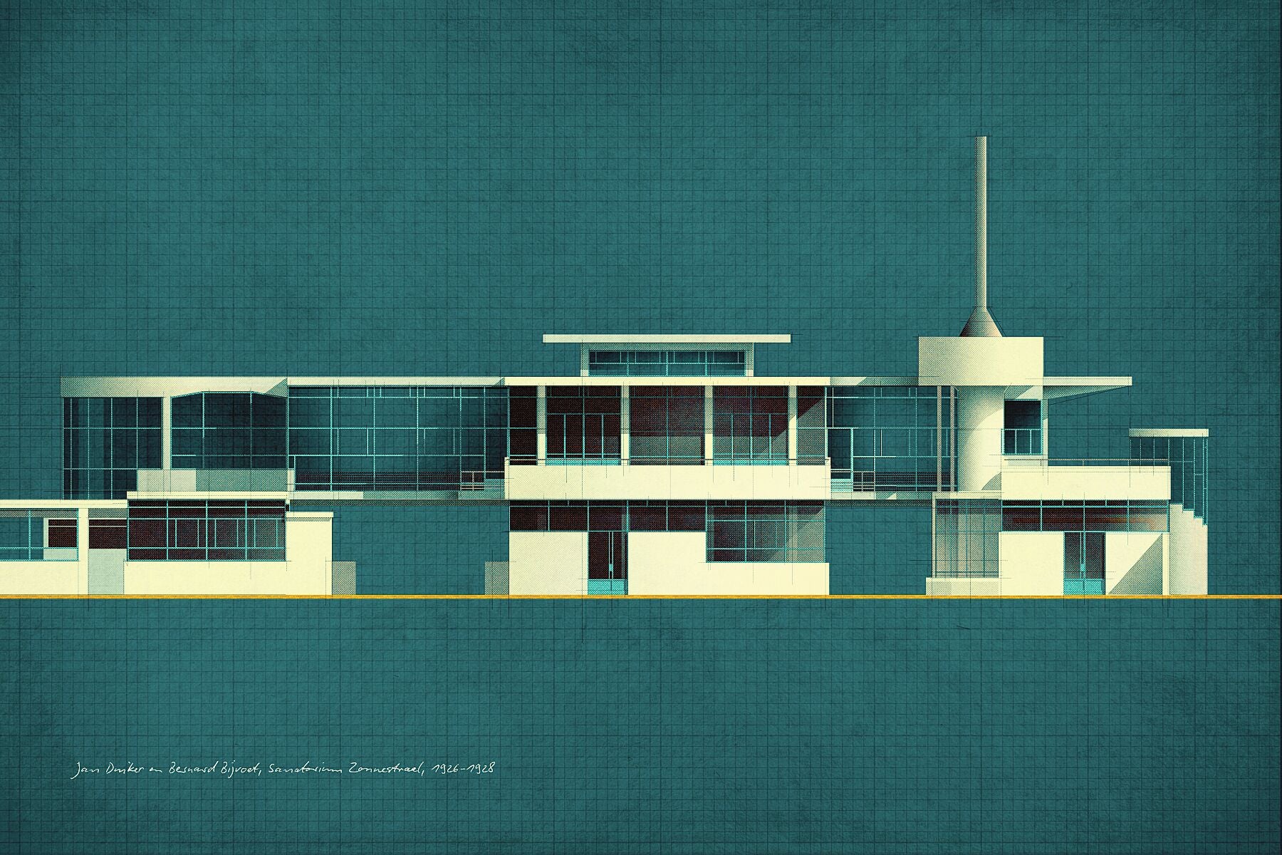 Jan Duiker en Bernard Bijvoet, Sanatorium Zonnestraal, 1926-1928