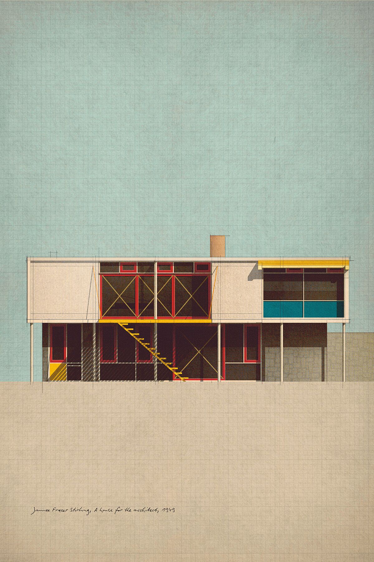 James Frazer Stirling, A house for the architect, 1949