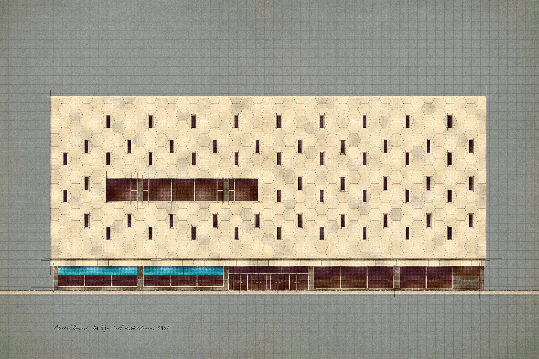Marcel Breuer, De Bijenkorf Rotterdam, 1957