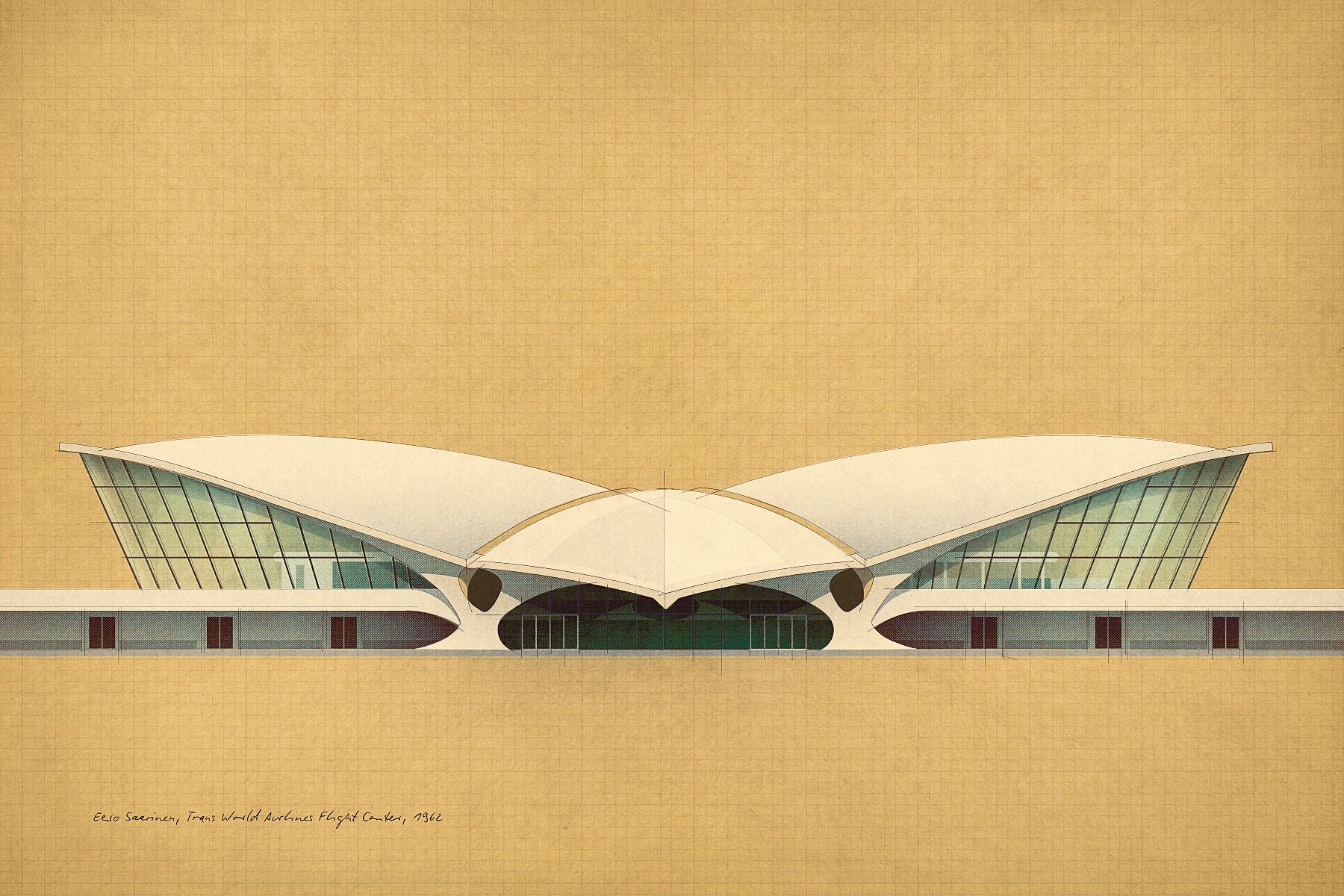 Eero Saarinen, Trans World Airlines Flight Center, 1962