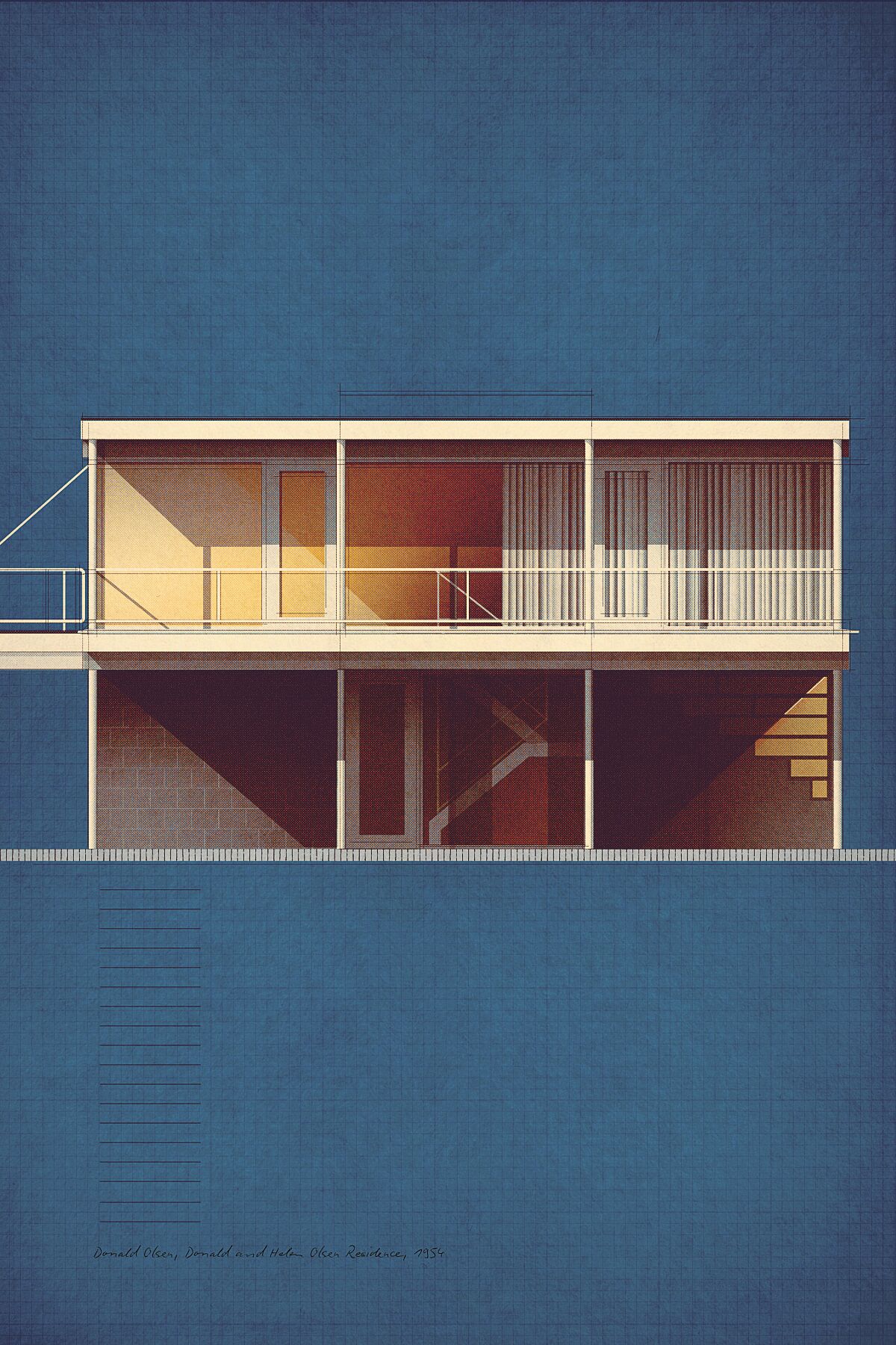 Donald Olsen, Donald and Helen Olsen Residence, 1954