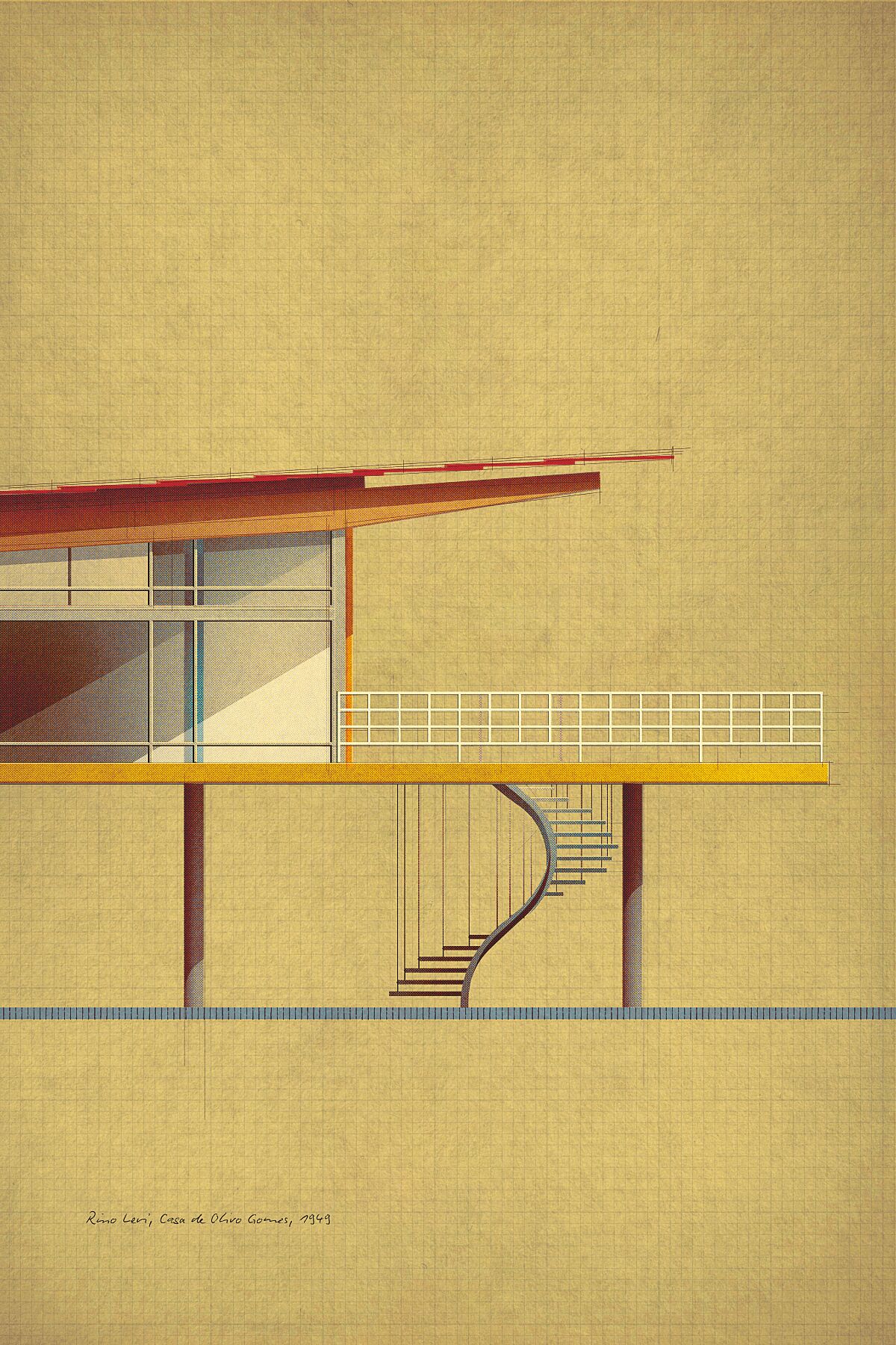 Rino Levi, Casa de Olivo Gomes, 1949