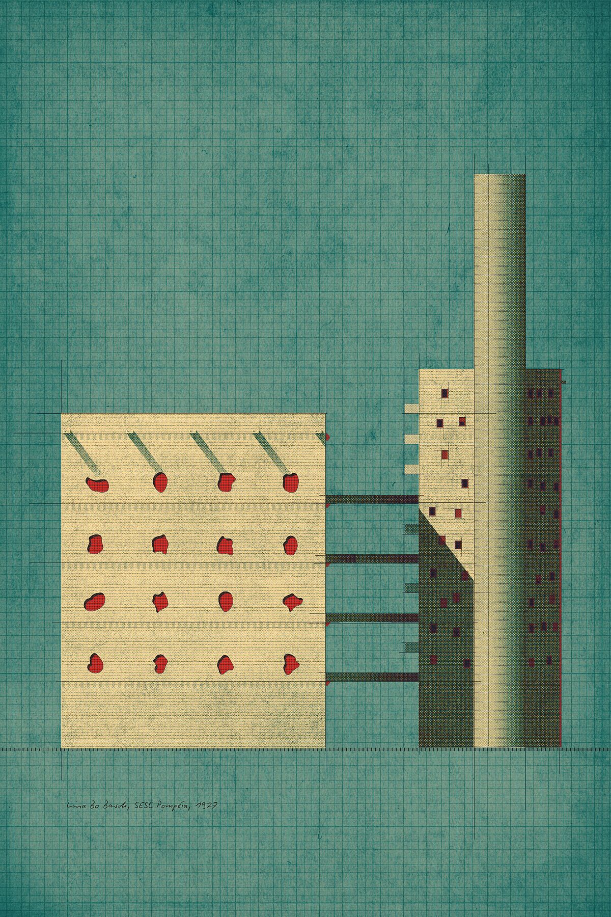Lina Bo Bardi, SESC Pompéia, 1977